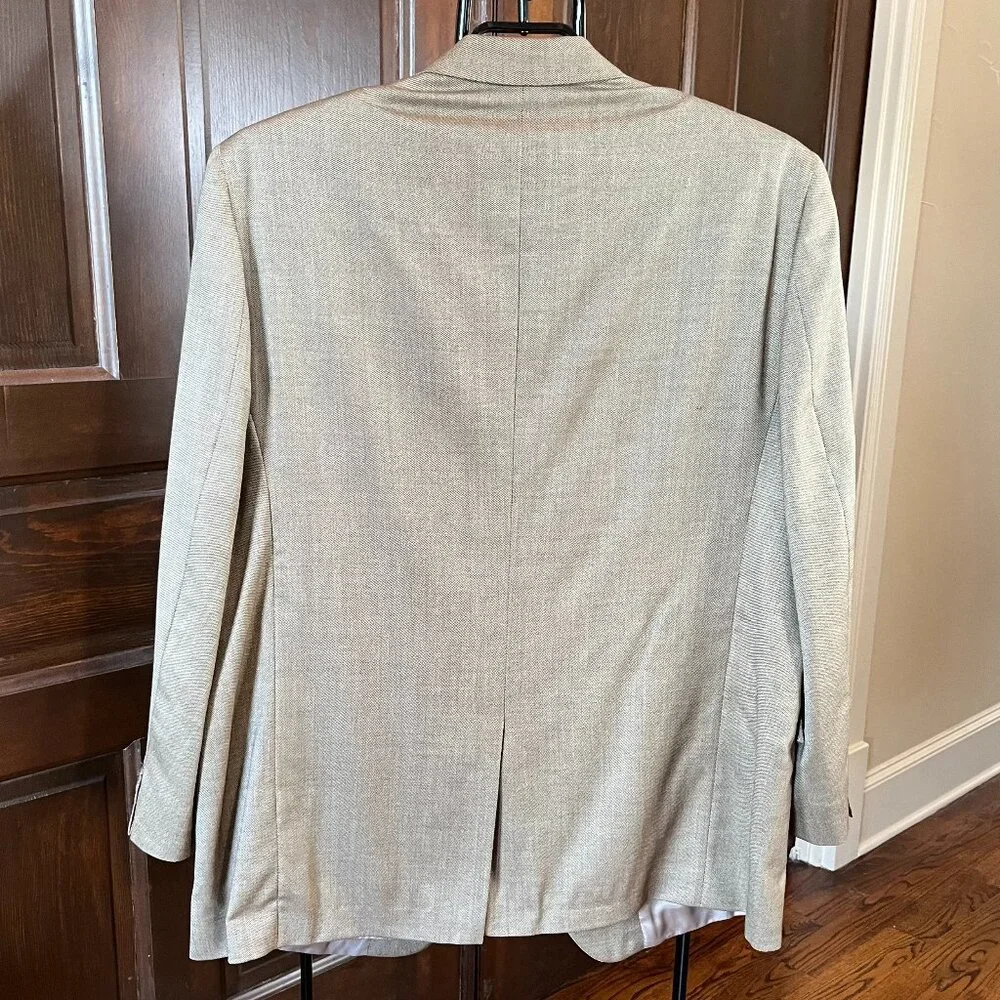 Daniel Cremieux ING LORO PIANA Men's Blazer Wool Mens 48L Tan Sport Coat USA